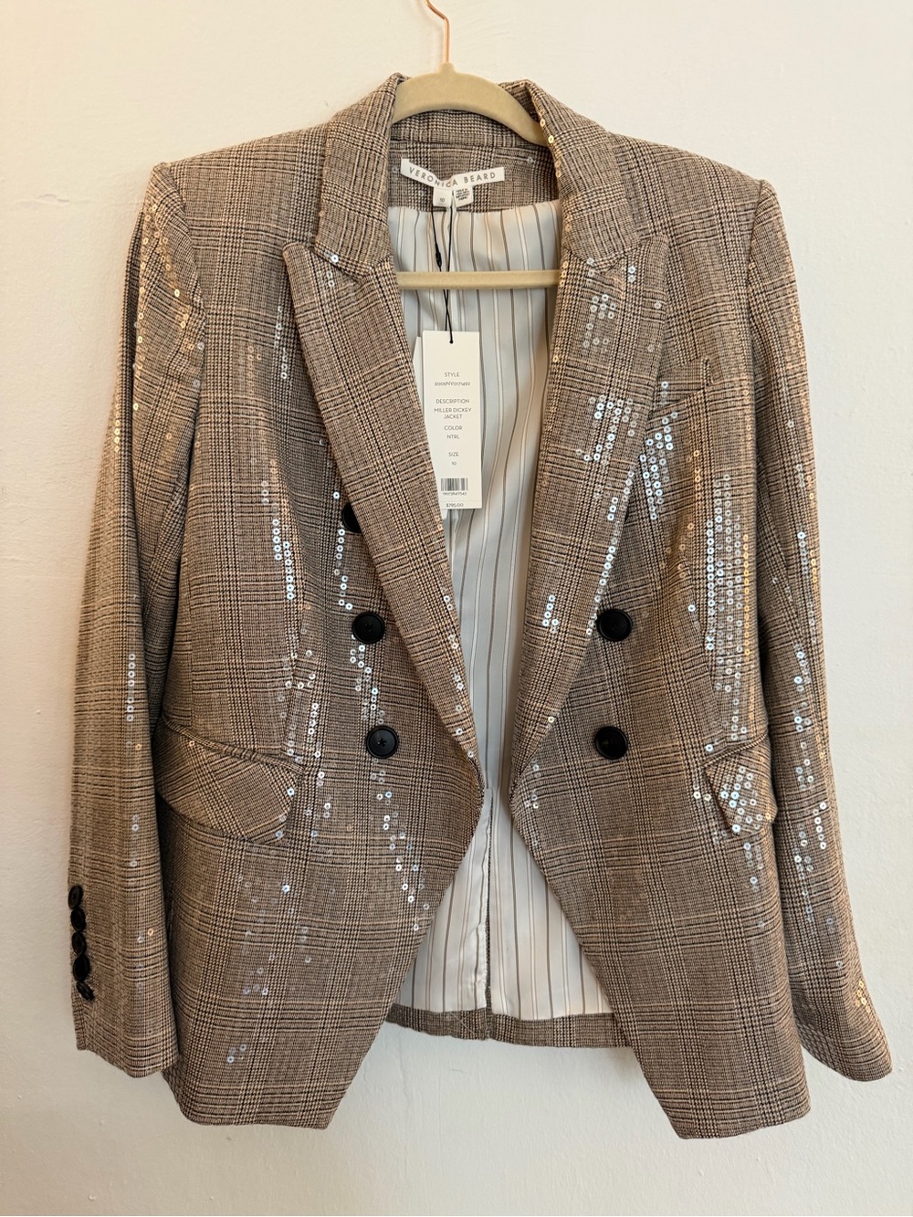 Veronica Beard Sequin Blazer NWT size 10 $795
